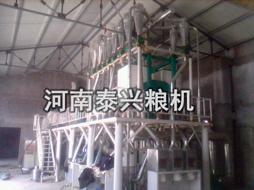 山東濟寧安裝的30噸級玉米加工設備